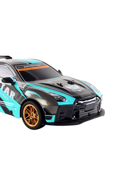 Bebelul Remote control sports car 1:10 TURQUOISE BLACK speed 25 km/h