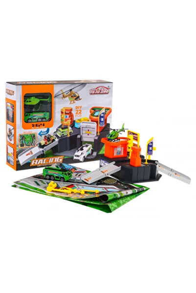 Bebelul Set de joacă cu parcare, 22 de piese, MULTICOLOR