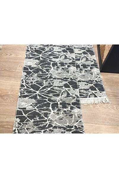 OEM 1+1 Rugs, 60 x 150 cm, Gray Geometric 3