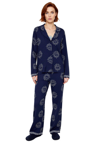 PayBuy Women's Galaxy Printed Shirt and Pants Pajamas Set Functional Durable Quality Sports
