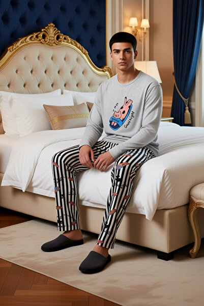 PayBuy Γυναικείο σετ πιτζάμες με μακρυμάνικο λαιμόκοψη Cat με τύπωμα Λειτουργικό, ανθεκτικό και κομψό