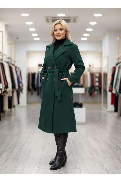 Volupta Coat with classic lapel and drawstring