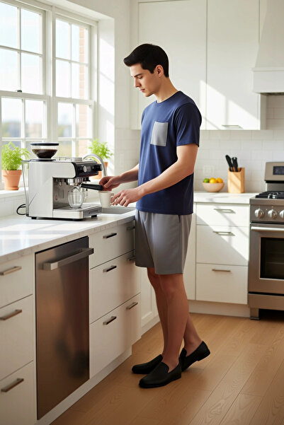 PayBuy Men's Waffle Textured Crew Neck Pajama Set Functional Durable Quality Comfortable Stylish