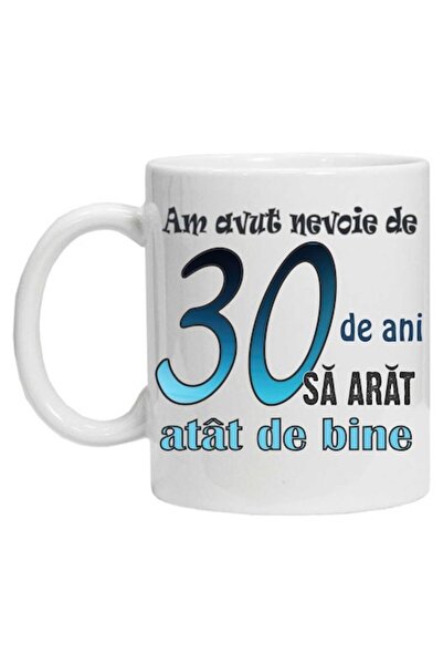 CRD PRINT Personalized ceramic mug with print 'I needed 30 years to look this good' — 330 ml