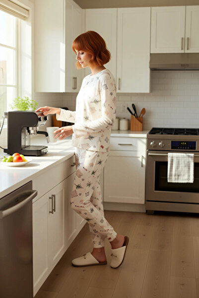 PayBuy Γυναικείο σετ πιτζάμες από βαμβακερό θέμα την Πρωτοχρονιά Λειτουργικό, ανθεκτικό, ποιοτικό, άνετο και αισθητικό