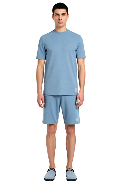 PayBuy Чоловічий комплект піжами з коротким рукавом, коміром-стійкою та функціональним, міцним, якісним та естетичним дизайном