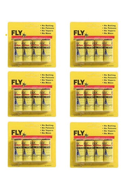 Generic Kill Fly Sticky Trap Strips, 24 Rolls in 6 Packs, Indoor Mosquito and Fly Catcher Ribbon pac
