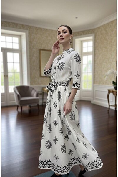 FASHIONAPPROACH Elegant linen dress