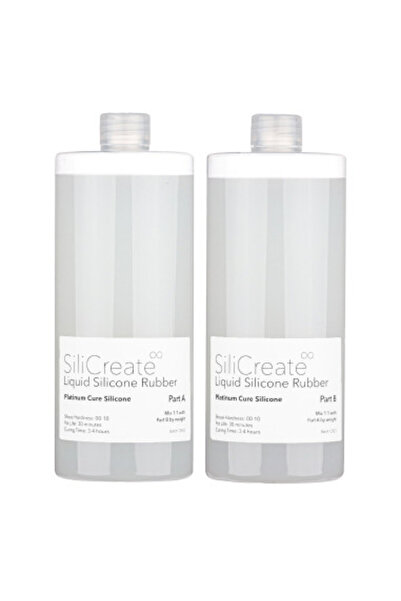 SiliCreate liquid silicone rubber, platinum-cure, ultra-soft, Shore 00-10 4 kg