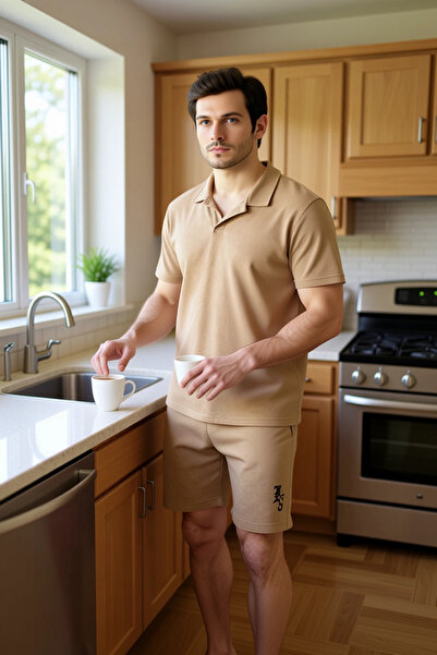 PayBuy Ανδρικό σετ πιτζάμες με υφή βάφλας κανονικής εφαρμογής Λειτουργικό, ανθεκτικό, ποιοτικό, άνετο αθλητικό