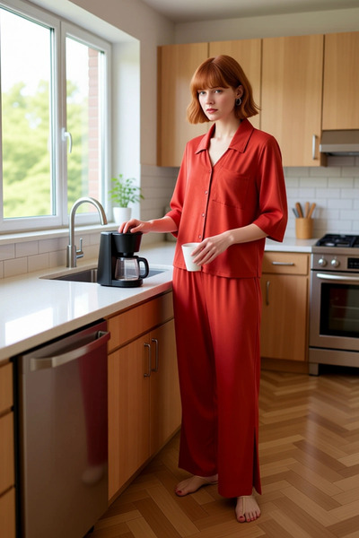 PayBuy Women's Viscose Knitted Shirt and Pants Set Functional Durable Quality Comfortable Modern