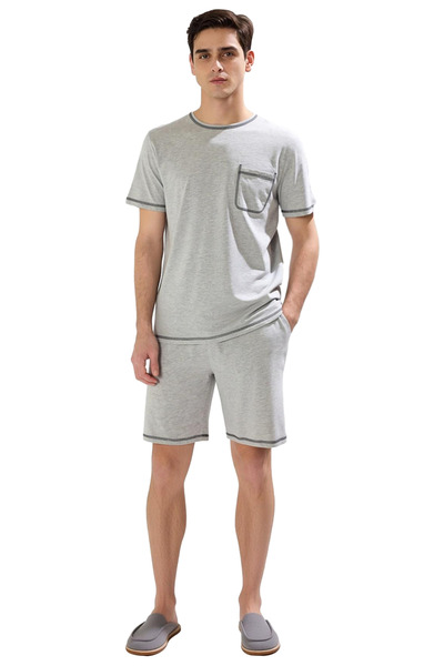 PayBuy Men's Crew Neck Karyoka Stitched Knitted Pajama Set Functional Durable Quality Sports