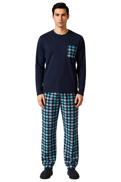 PayBuy Ανδρικό σετ ρούχων για το σπίτι με καρό σχέδιο Λειτουργικό ανθεκτικό και ποιοτικό άνετο μοντέρνο αισθητικό