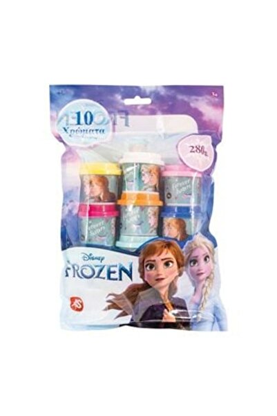 SHOPIENS DOH Modeling Clay Disney Frozen - Pouch with 10 Containers & Shaped Lids, 280 g