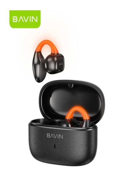 Bavin Open-Ear TWS Bluetooth Earbuds LED Light, Touch Controls & AI Voice Assistant - 102