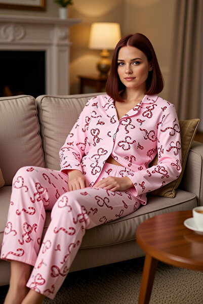 PayBuy Γυναικείο Σετ Πιτζάμες με Πρωτοχρονιάτικο Σχέδιο Καρδιά με Πέτο Λειτου...