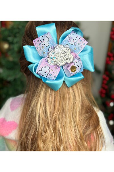 QUEEN AKSESUAR Design de lux, mare, din satin, cu etaje, model drăguț de nor,...