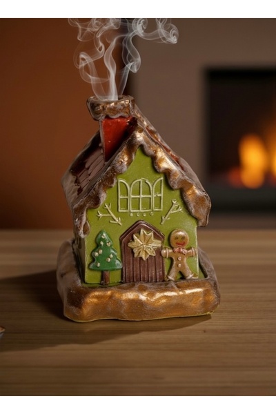 Baefiga Yılbaşı Temalı Bacalı Tütsülük (Gingerbread House)