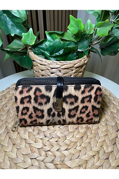 themoiss Women's Leopard Wallet - Card Holder Detailed