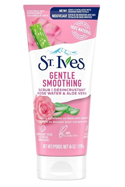 St. Ives مقشر الوجه اللطيف والمنعم من سانت آيفز - ماء الورد والصبار، 6 أونصة