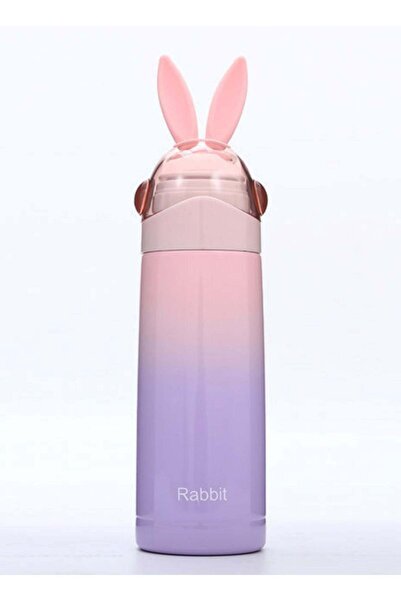 genernic Kids Insulated Thermal Water Bottle 350 ml - 304 Stainless Steel, Cute Bunny Design (Multi-Color, 12