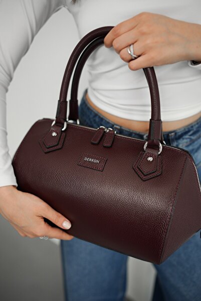 DERKON Genuine Leather Rosely Model Women's Bag