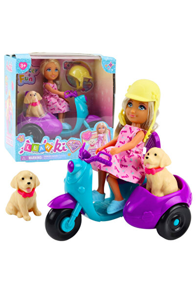 Bebelul Papusa Ankiki cu Trotineta si Catel – Set Interactiv pentru Copii