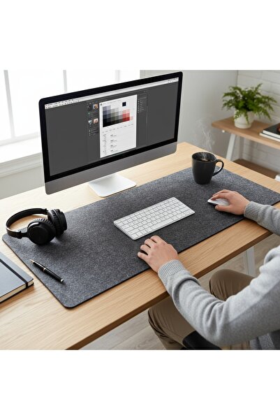 Next Craft Felt Table Top Mousepad and Desk Protector Anthracite Color 3 mm