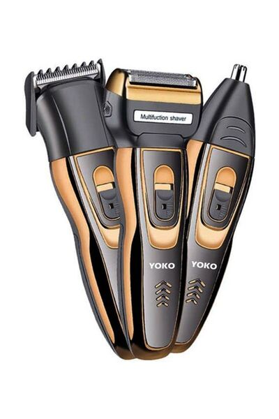 YOKO أداة القطع والتشذيب 3 في 1 موديل YK-6559 أسود/ذهبي