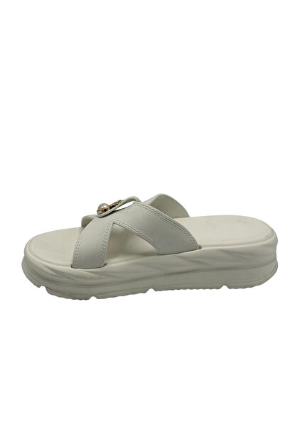 BENGASO Comfortable Everyday Women's Cross-Strapped Rabbit Stuffed Slippers Luxurious, Stylish and Trendy Slippers