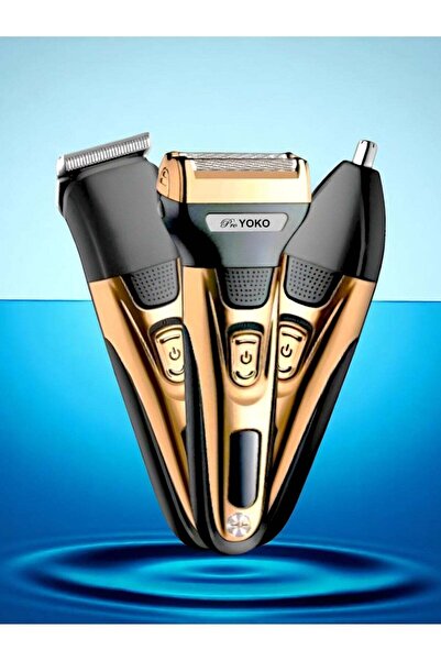 YOKO ماكينة تشذيب قابلة لإعادة الشحن 3 في 1، ماكينة قص الشعر وماكينة تشذيب ال...