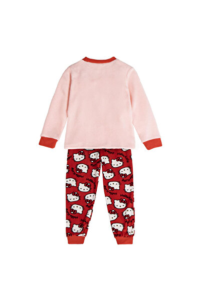 Hello Kitty Coral fleece 2-piece long sleeve pajamas