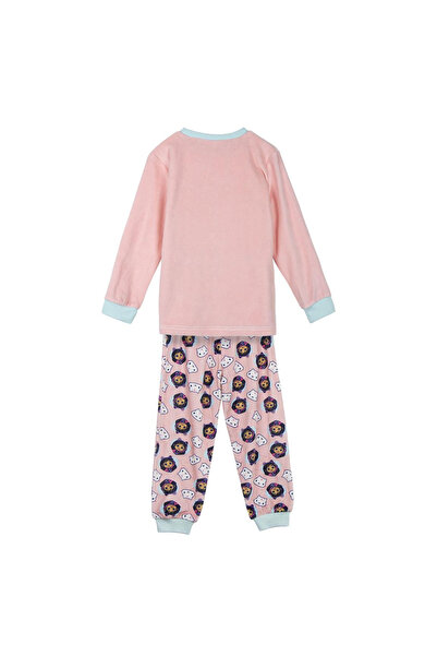 Gabby's Dollhouse Long-sleeve coral fleece pajamas, Hey