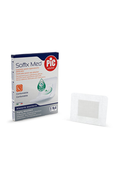 PIC SOLUTION ITALY Soffix Med with CHG Plaster 8cm x 10cm (5pcs)