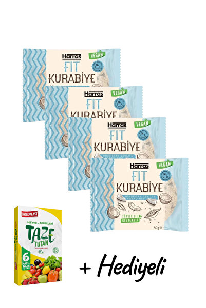 KMS HOME Harras Glutensiz Kurabiye Vegan Elma Suyu ile Tatlandırılmış 50 gr X...