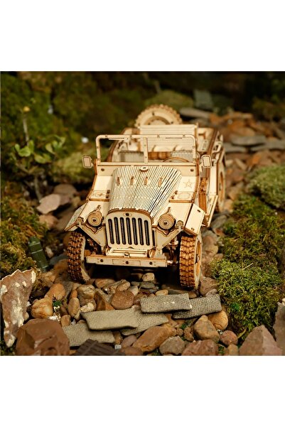 Robotime Ahşap Arazi Aracı - 3 D Puzzle - Yapboz