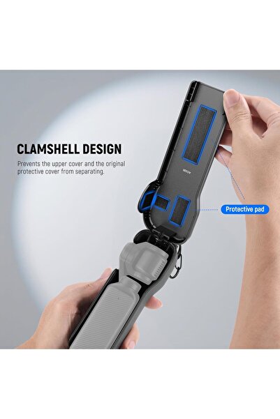 NEEWER Pocket 3 Protective Cover with Tether Ring, Hard Top Case for DJI Osmo Pocket 3 (AC026)