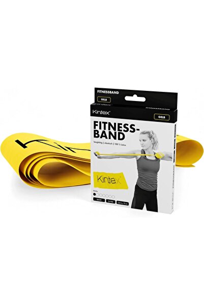 Generic Kintex Fitness Band, 2.5 m x 15 cm, Exercise Band in 7 Strengths, 100% Latex, Portable Training Band