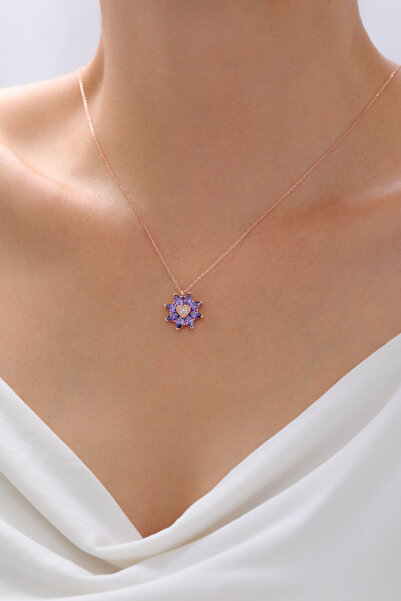 LOTUS JW Gümüş Kalpli Lotus Çiçeği Kolye | 925 Ayar Gümüş Kolye