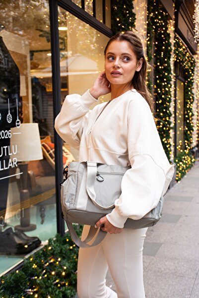 RKY SERENITY Sanmorris Lightweight and Durable Parachute Fabric Multi-Compartment Bag with Hand and Crossbody Straps