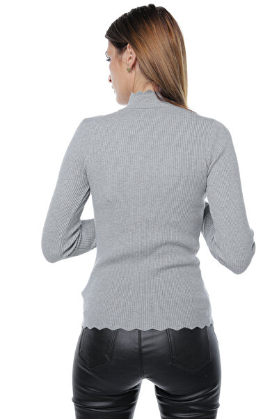 Jolenttine Turtleneck with cashmere and wool blend, grey