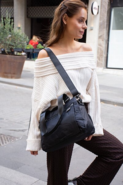 RKY SERENITY Sanmorris τσάντα χειρός και ώμου με 5 θήκες, από ύφασμα αλεξίπτω...