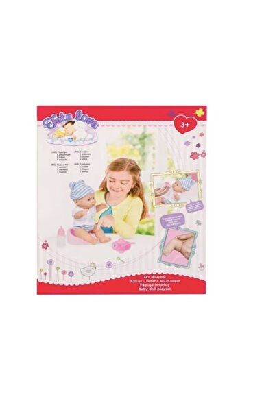 OEM Baby doll with potty, diapers and bottle, pink, 30 cm