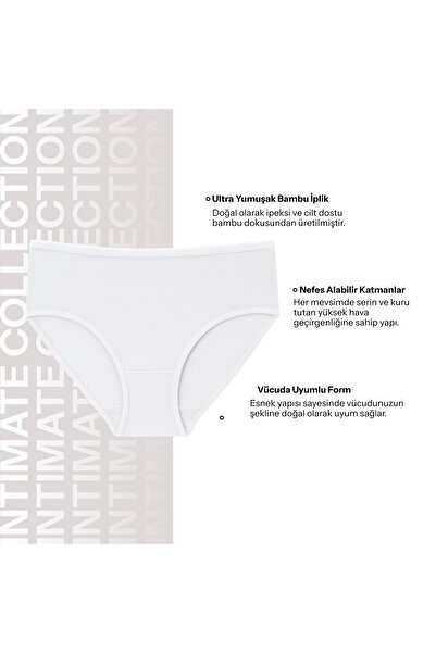 LOVE RAİN FASHİON Loverain Women's Bamboo Panties – Soft, Breathable, Skin-Friendly 3-Pack