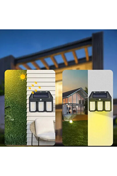 Teknova Outdoor Solar LED Lamp, 3 Modes, Waterproof, Warm Light, Ideal for Yard