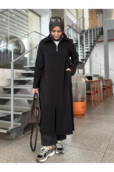 Berika YILDIRIM FERMUARLI CUPRA TUNİK SİYAH
