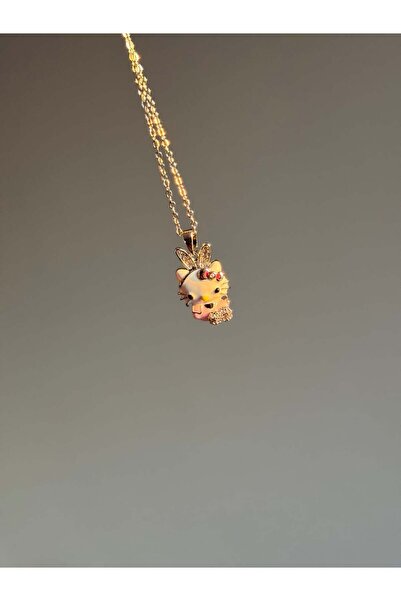 Blok Takı Hello Kitty Kolye Gümüş