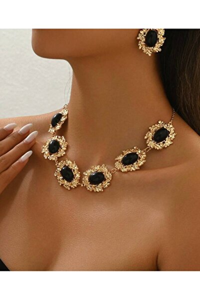 Moda Nova TR 3 adet/takım Vintage Fransız Tarzı Siyah