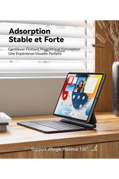 Earnet Earto Keyboard for iPad Pro 11 / iPad Air 11 — Trackpad, Floating Magnetic, Backlit