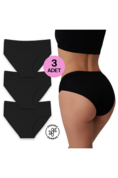 LOVE RAİN FASHİON Loverain Women's Bamboo Panties – Soft, Breathable, Skin-Friendly 3-Pack